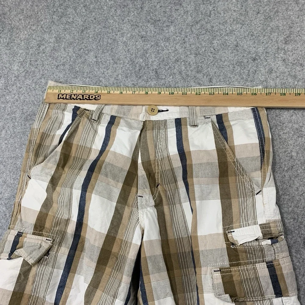 Levis Silvertab Men Shorts Size 32 Y2K Cargo Plaid Cotton 11